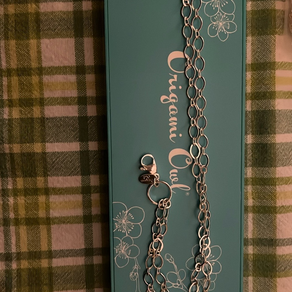 Silver Oval  24” chain